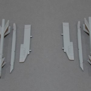 Kentron V3S Snake IR Air-to-Air Missile and Launch Rail with F1 Adaptors (Set of 2)
