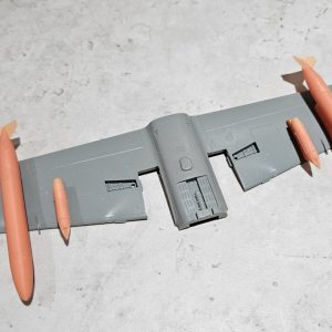 Aermacchi/Atlas MB326 Impala Drop Tanks and Full Pylon Set with 4 LRF-2 Rocket Launchers